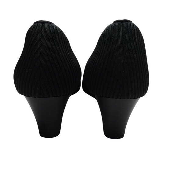 Vivaia Margot Wedge Pro Black Square Toe Wedge Heel Shoes Womens 41.5 US 10 - Picture 9 of 14